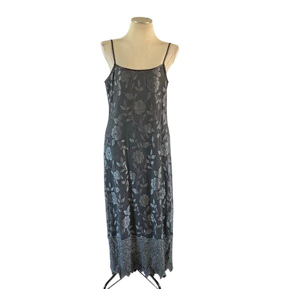 Sue Wong Dresses & Skirts - Sue Wong Gray Lace Maxi Dress Sz L Boho Whimsigoth Witchy Prom Wedding Guest